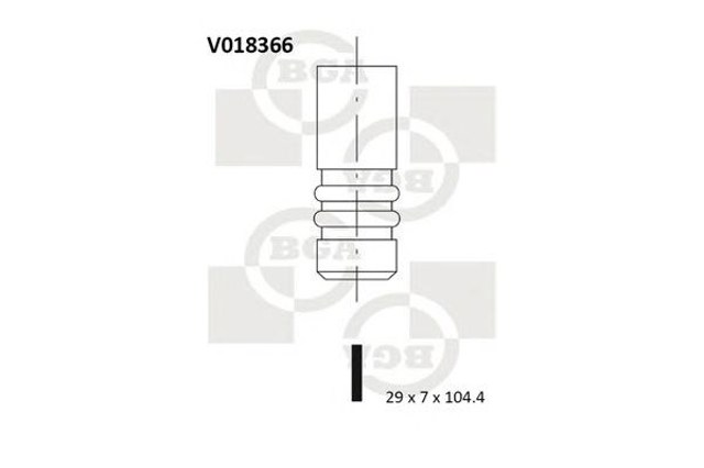 Zawór wydechowy V018366 BGA