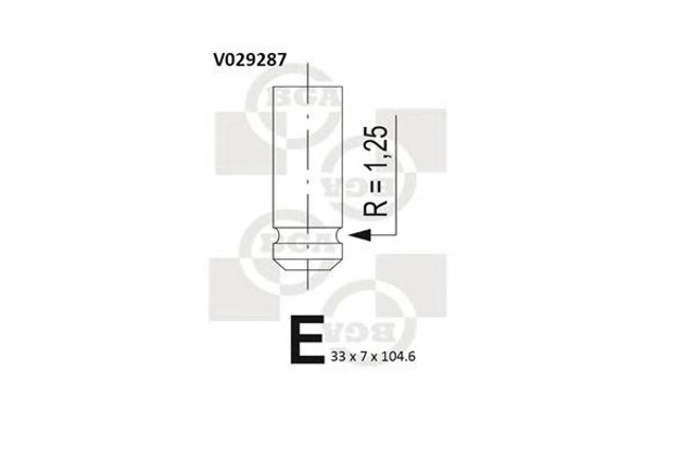 Zawór dolotowy/ssący V029287 BGA