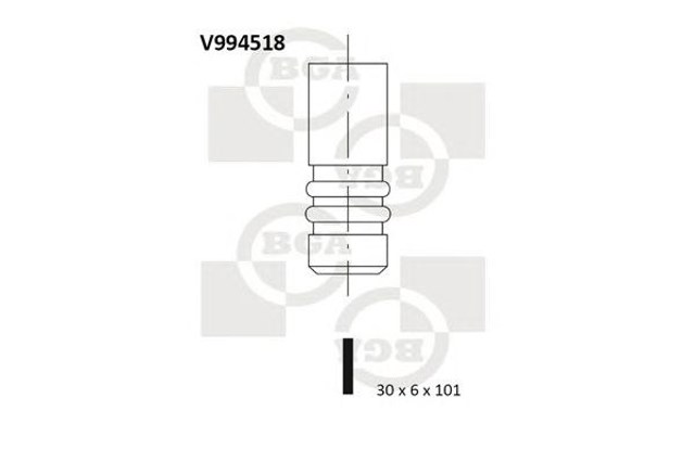 Zawór wydechowy V994518 BGA