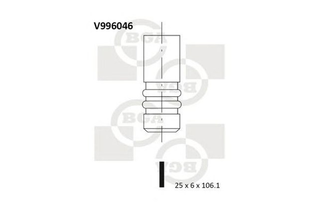 Zawór wydechowy V996046 BGA