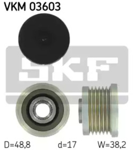 Koło pasowe alternatora VKM03603 SKF