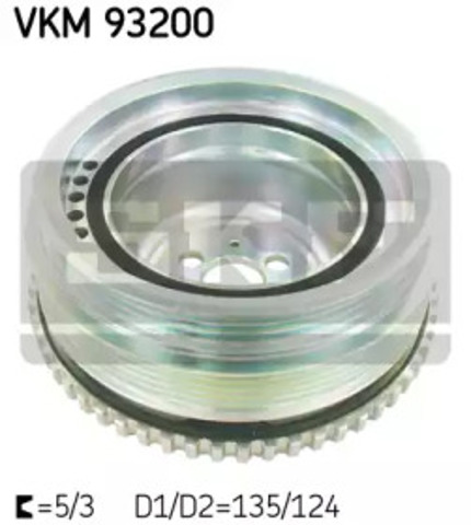 Koło pasowe wału korbowego VKM93200 SKF