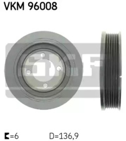 Koło pasowe wału korbowego VKM96008 SKF