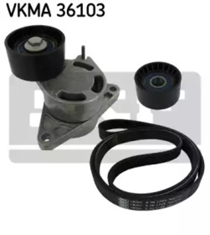 Pasek napędowy mechanizmów, zestaw VKMA36103 SKF