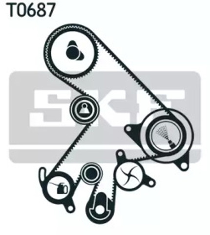 Pasek rozrządu, zestaw VKMC91303 SKF