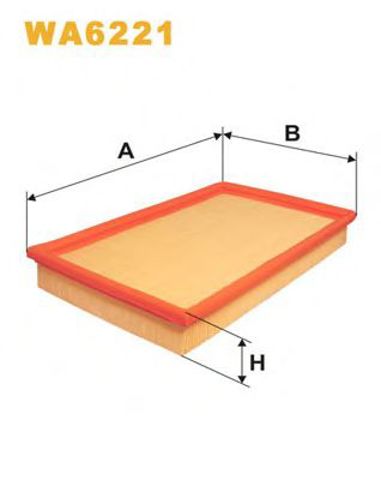 Filtr powietrza WA6221 WIX