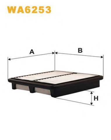 Filtr powietrza WA6253 WIX