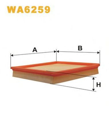 Filtr powietrza WA6259 WIX