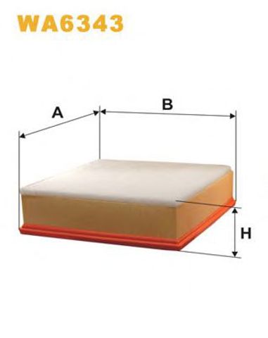 Filtr powietrza WA6343 WIX