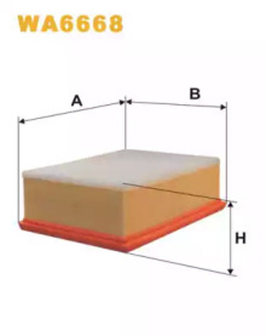 Filtr powietrza WA6668 WIX