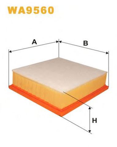 Filtr powietrza WA9560 WIX