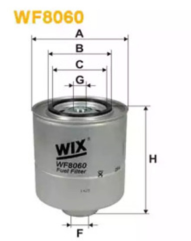 Filtr paliwa WF8060 WIX