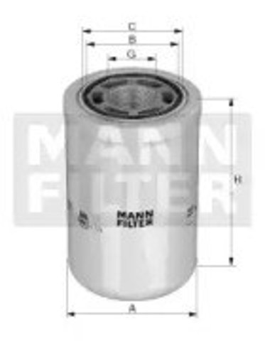 Filtr układu hydraulicznego WH945 Mann-Filter
