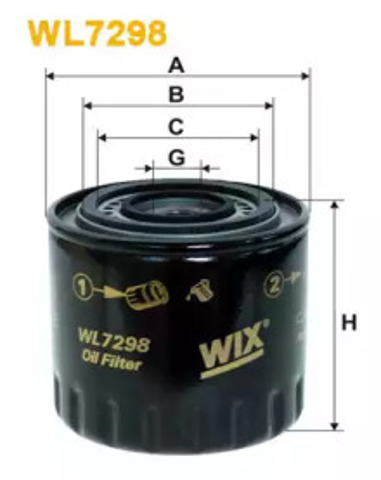 Filtr oleju WL7298 WIX