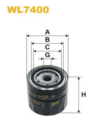 Filtr oleju WL7400 WIX