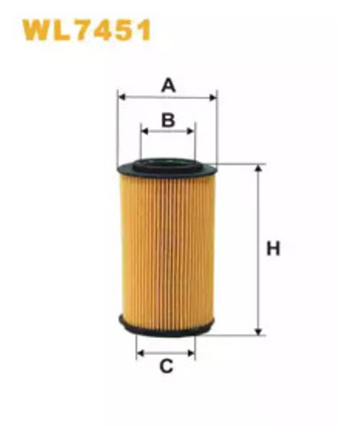 Filtr oleju WL7451 WIX