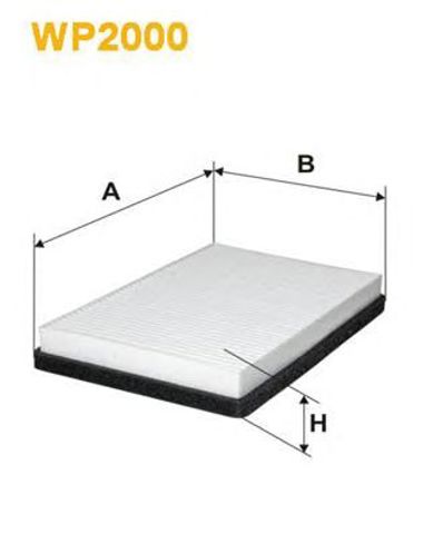 Filtr kabiny WP2000 WIX