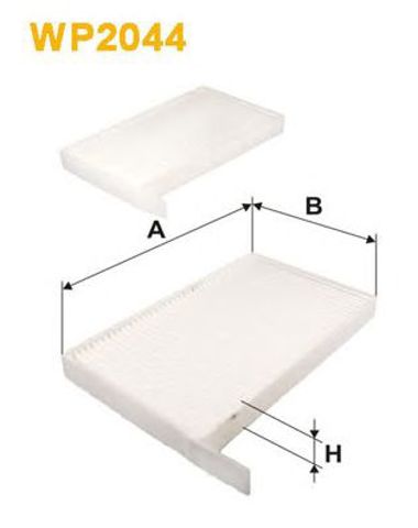 Filtr kabiny WP2044 WIX