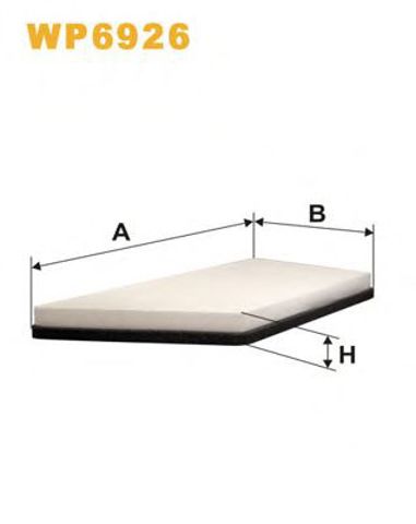 Filtr kabiny WP6926 WIX