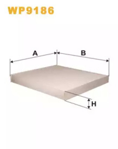 Filtr kabiny WP9186 WIX