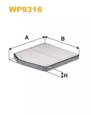 Filtr kabiny WP9316 WIX