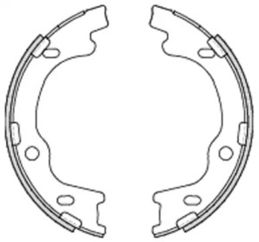 Klocki hamulca ręcznego Z469900 WOKING