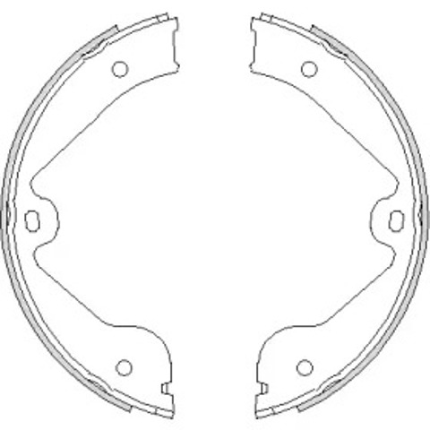 Klocki hamulca ręcznego Z473500 WOKING