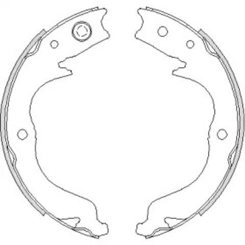 Klocki hamulca ręcznego Z474800 WOKING