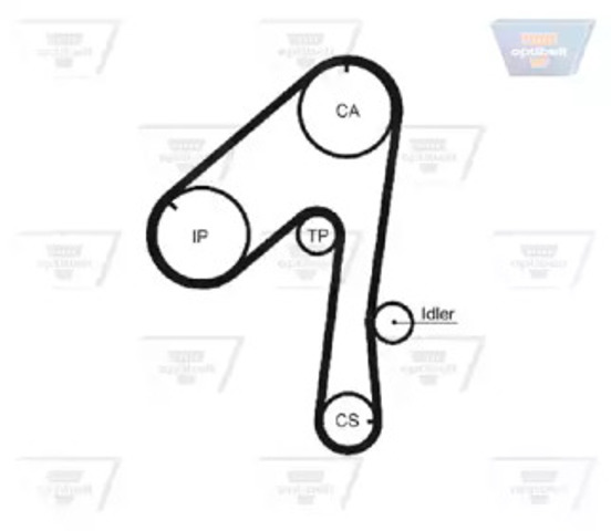 Pasek rozrządu ZRK1282 OPTIBELT