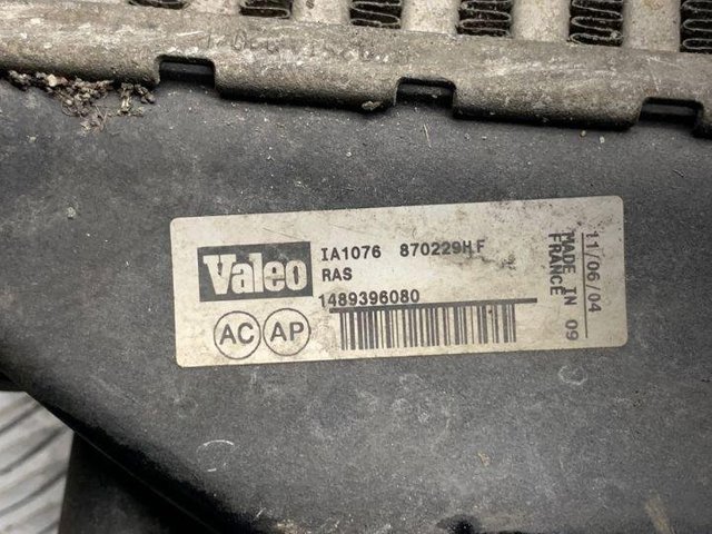 Chłodnica intercoolera 1489396080 PEUGEOT