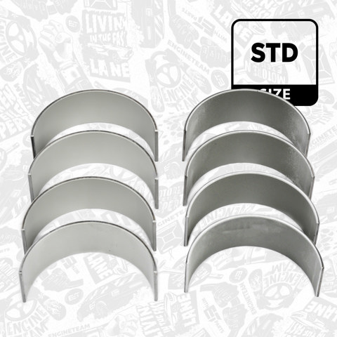 Panewki korbowodowe wału korbowego, zestaw, standardowe (STD) 45105701007 VAG