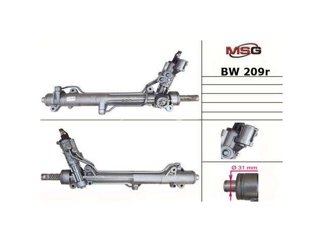 Listwa kierownicza (maglownica) BW209R MSG Rebuilding