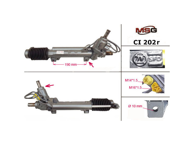 Listwa kierownicza (maglownica) CI202R MSG Rebuilding