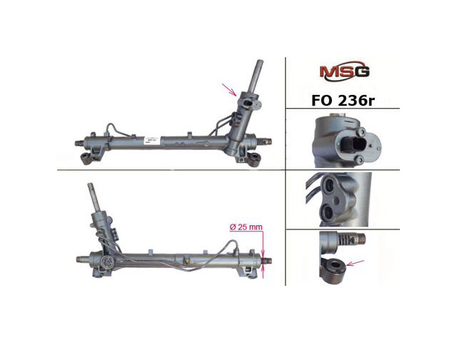 Listwa kierownicza (maglownica) FO236R MSG Rebuilding