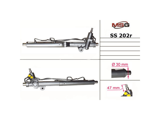 Listwa kierownicza (maglownica) SS202R MSG Rebuilding