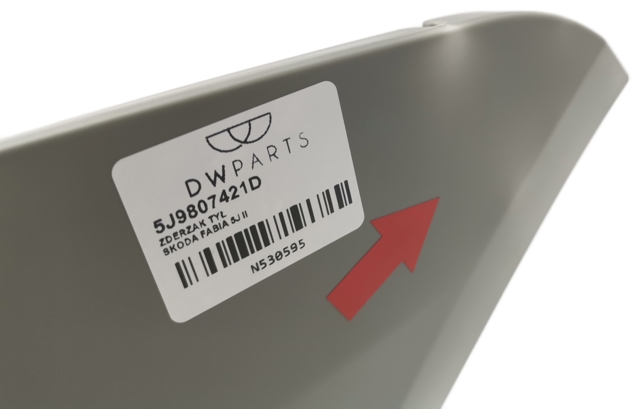 Zderzak tylny Skoda Fabia 2 5J5, 545