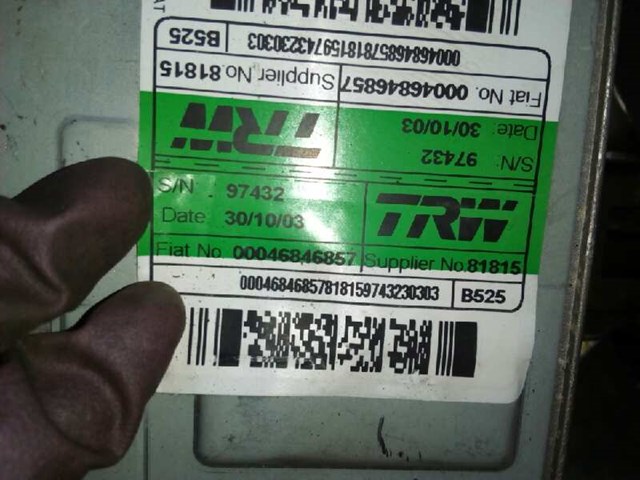 Kolumna (wał) kierownicza (kierownicy) 00046846857 FIAT