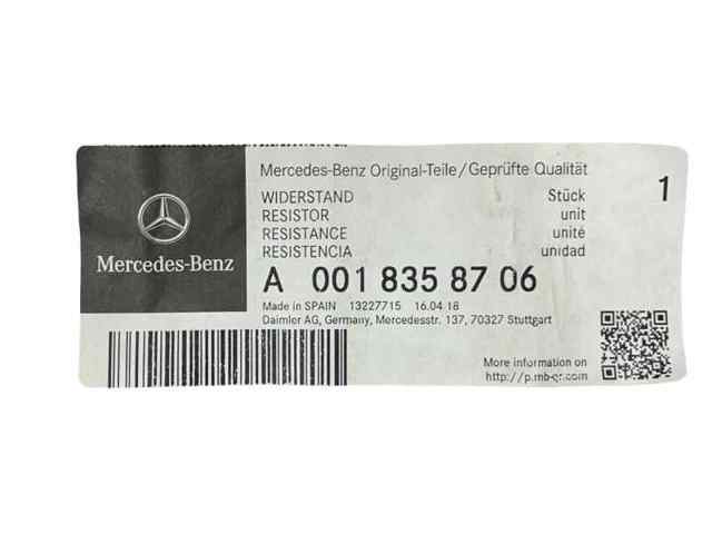 Rezystor wentylatora nagrzewnicy (ogrzewacza kabiny) 0018358706 MERCEDES