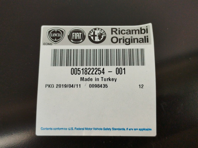 Błotnik przedni prawy 0051822254 FIAT
