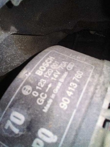 Alternator 0123120001 OPEL