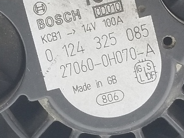 Alternator 0124325085 TOYOTA