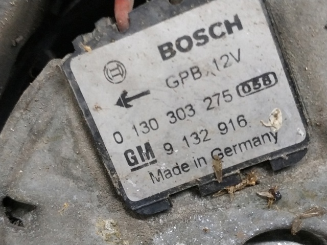 Wentylator elektryczny układu chłodzenia kompletny (silnik+wirnik) 0130303275 OPEL