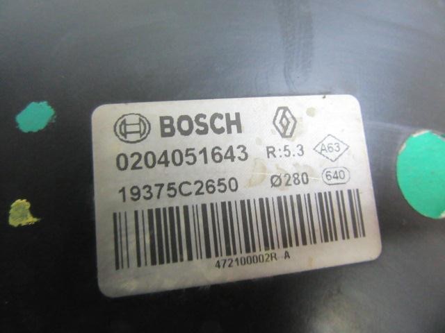 Wzmacniacz próżniowy hamulców 0204051643 RENAULT