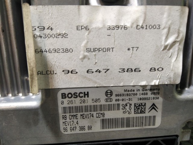 Sterownik silnika 0261201505 PEUGEOT