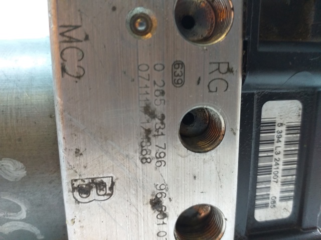 Sterownik ABS  hydrauliczny 0265231796 PEUGEOT