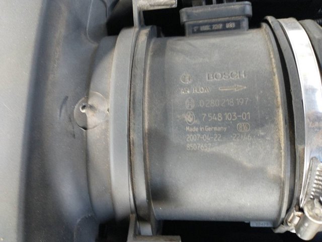Czujnik przepływu powietrza, przepływomierz powietrza M.A.F. 0280218197 BMW