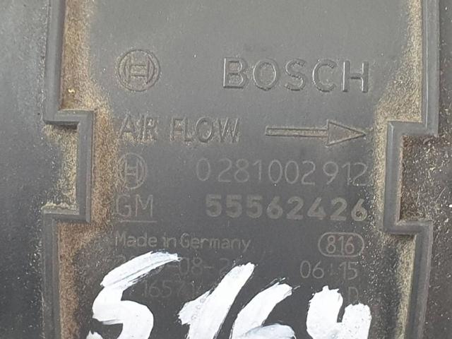 Czujnik przepływu powietrza, przepływomierz powietrza M.A.F. 0281002912 OPEL