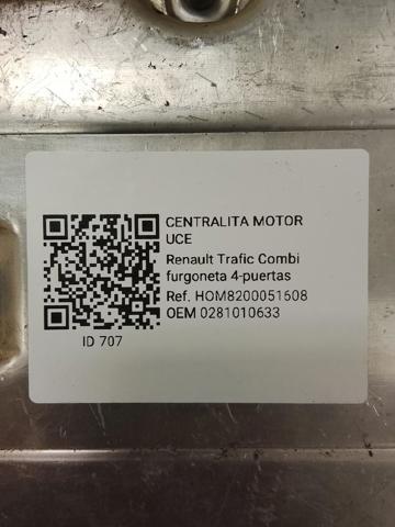 Sterownik silnika 0281010633 RENAULT