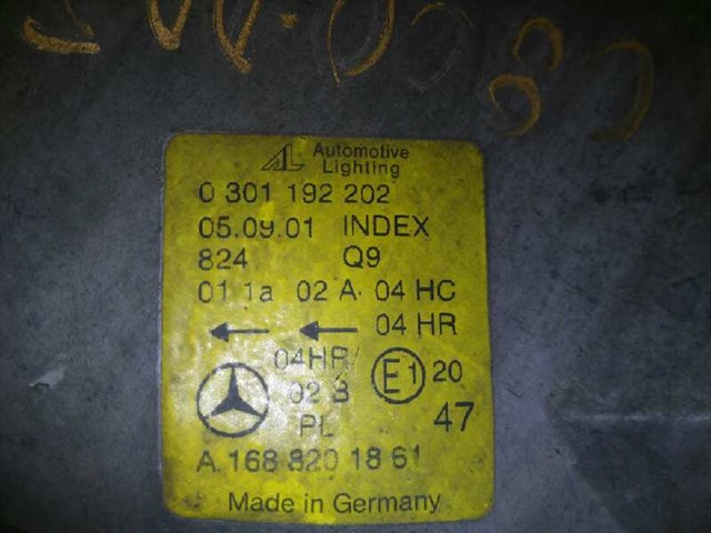 Reflektor prawy 0301192202 MERCEDES