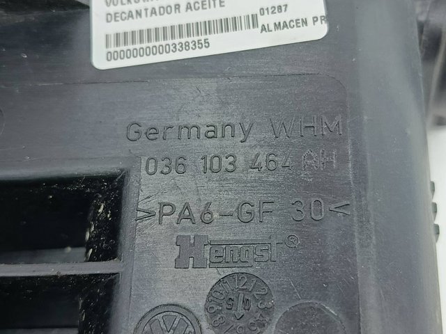 Separator oleju układu wentylacji kadłuda (bloku silnika)  036103464AH VAG